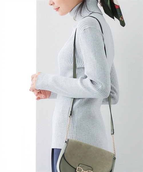 7days Life Styling ニット セーター リブタートルネックニット(乾燥機