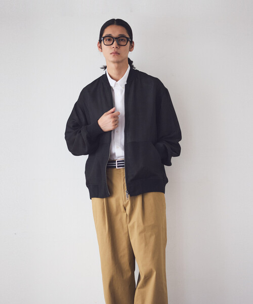 COMME CA ISM（コムサイズム） ブルゾン アウター カラミメッシュ MA-1