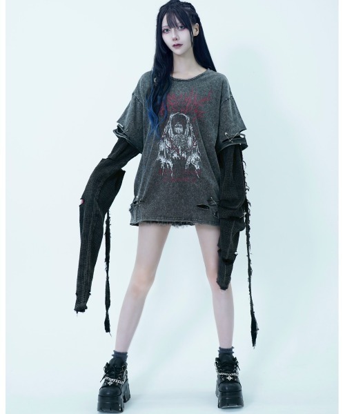 REFLEM（レフレム） tシャツ 「REFLEM/レフレム」レイヤード超ロング