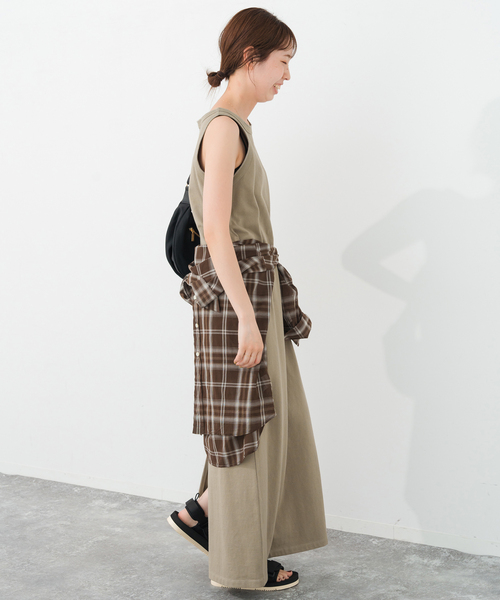 Spick &span アメスリロングワンピース Spick＆Span ワンピース 「追加2」天竺アメスリロングワンピース
