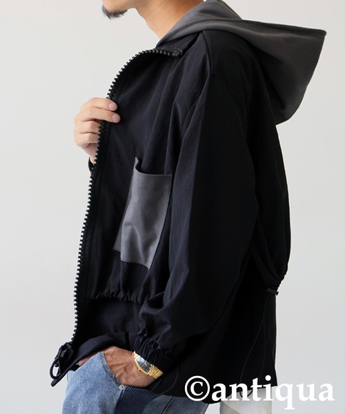 antiqua（アンティカ） ブルゾン ジャンバー 2wayビッグファスナー