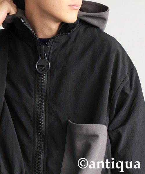 antiqua（アンティカ） ブルゾン ジャンバー 2wayビッグファスナー