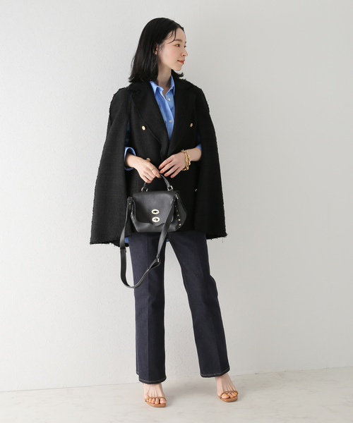 plage（プラージュ） ポンチョコート 38 ブラック レディース