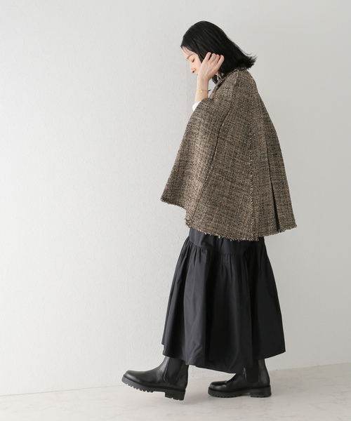 plage（プラージュ） ポンチョコート 38 ブラック レディース