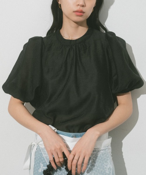 「VANNIE U」 半袖ブラウス FREE ピンク レディース_画像2