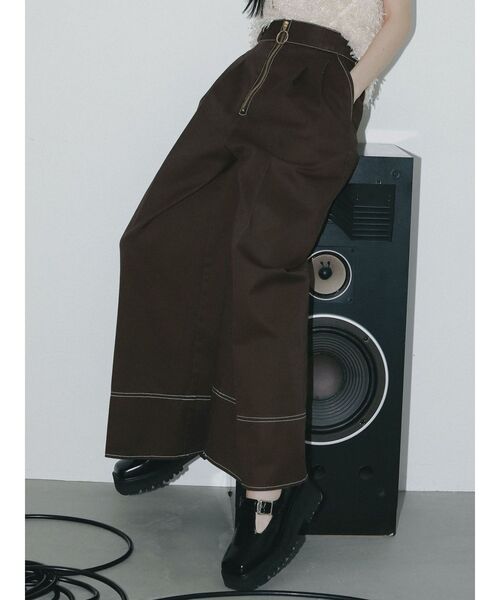 Dickies パンツ 「別注Dickies」タックワイドパンツ レディース