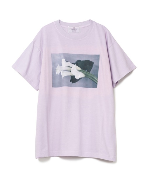 「LAYMEE」 半袖Tシャツ FREE ブラック レディース_画像2