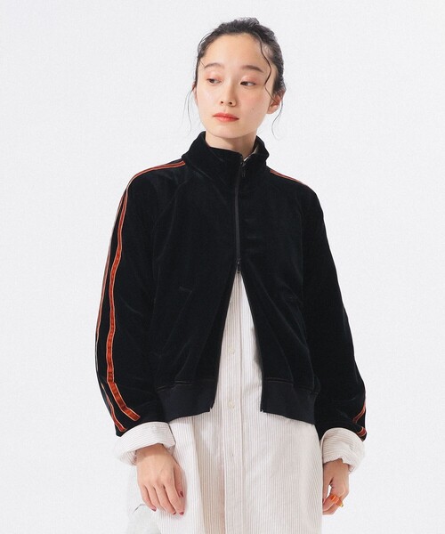 きのこ様購入専用　ビームスボーイ　パーカー ベロア ライン フルジップ BEAMS BOY（ビームス ボーイ） パーカー 「1/15再値下げ」ベロア