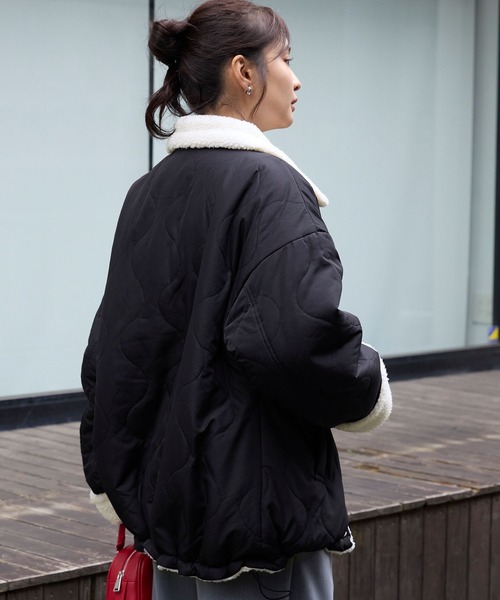 MONO-MART（モノマート） ブルゾン アウター 2WAY リバーシブル ボア