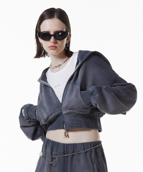 JOSE MOON（ジョゼムーン） パーカー CROP BIO HOODIE/クロップバイオ