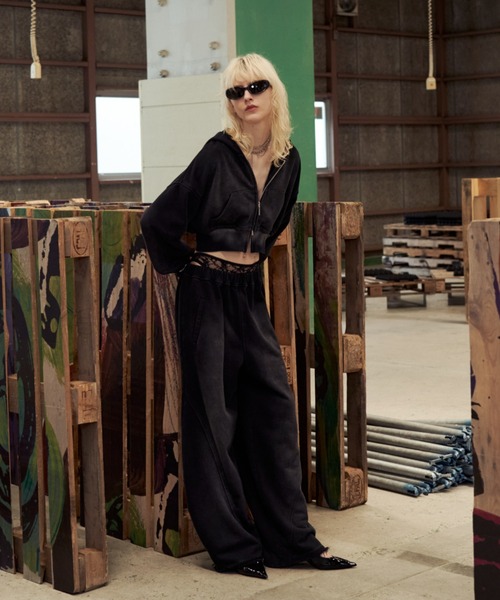 JOSE MOON（ジョゼムーン） パーカー CROP BIO HOODIE/クロップバイオ