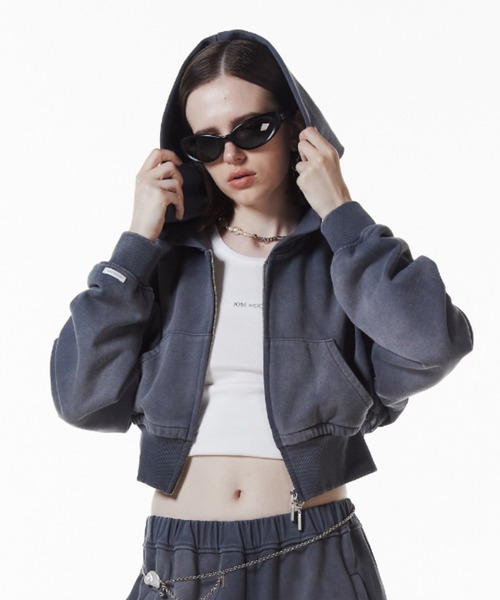 JOSE MOON（ジョゼムーン） パーカー CROP BIO HOODIE/クロップバイオ