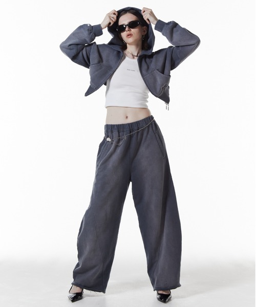 JOSE MOON（ジョゼムーン） パーカー CROP BIO HOODIE/クロップバイオ