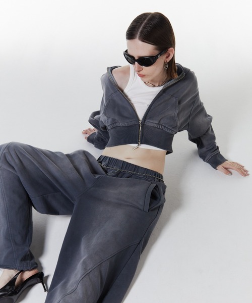 JOSE MOON（ジョゼムーン） パーカー CROP BIO HOODIE/クロップバイオ