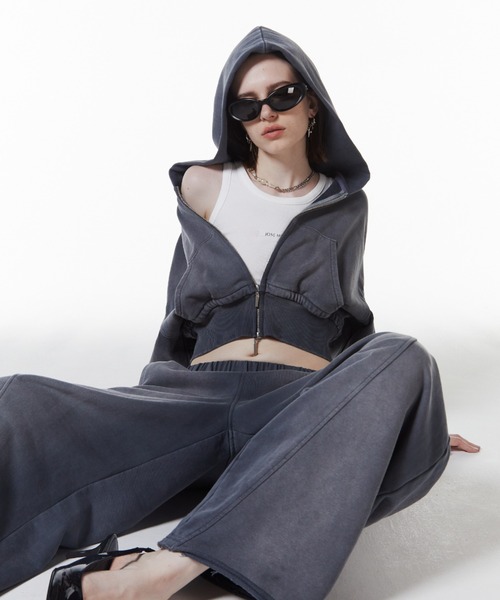 JOSE MOON（ジョゼムーン） パーカー CROP BIO HOODIE/クロップバイオ