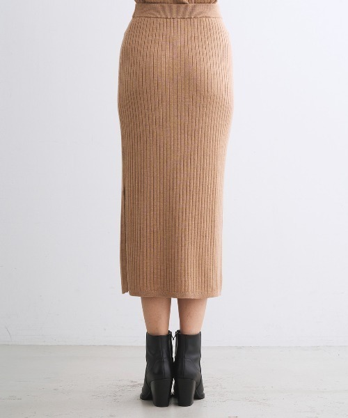 【新品three dots x ROPE'】マキシジ ヤージースカート スリードッツ【three dots × ROPE'】マキシジャージースカート three