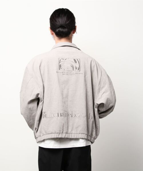 「BILLIONAIRE BOYS CLUB」 ジップアップブルゾン LARGE グレー メンズ_画像5