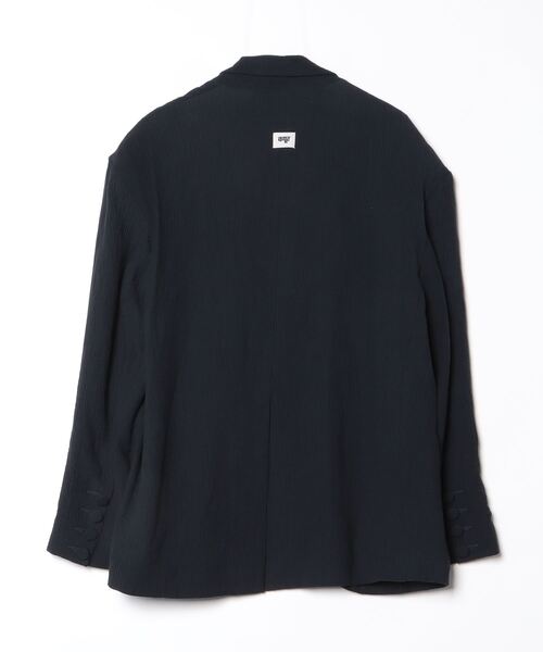 ジャケット テーラードジャケット 「Dhruv Kapoor」 TEXTURED MAXI BLAZER メンズ レディースの画像