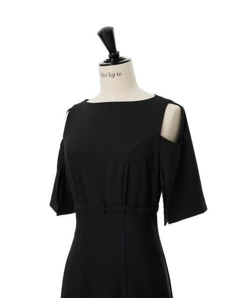 Her lip to 半袖ワンピース M ブラック レディース : ZOZOTOWN Yahoo