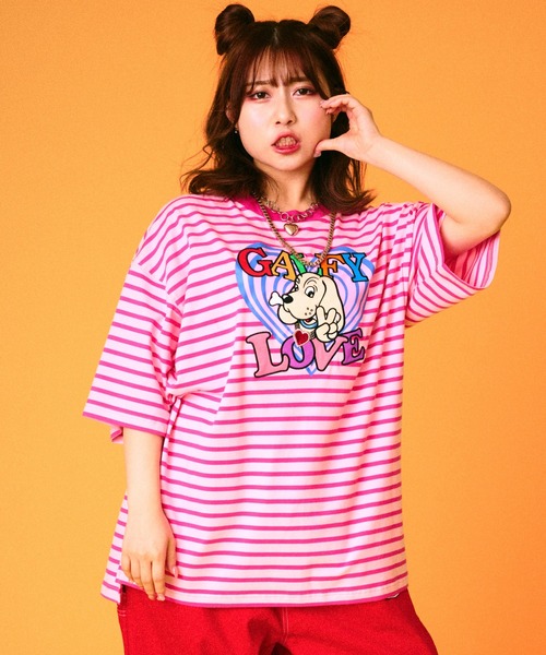 GALFY（ガルフィー） 半袖Tシャツ LARGE ピンク メンズ : ZOZOTOWN