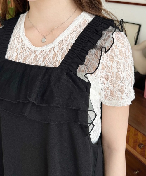 「moment+」 サロペットスカート L グレイッシュベージュ レディース_画像2