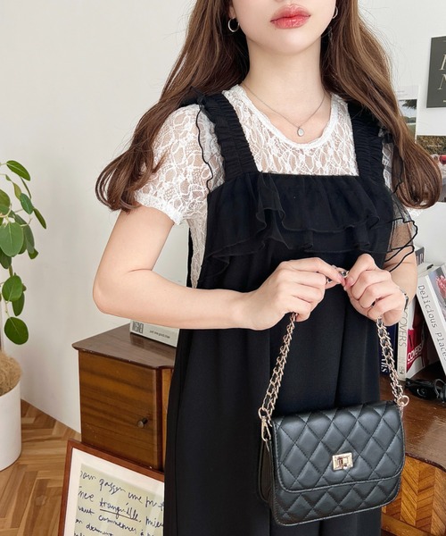 「moment+」 サロペットスカート L グレイッシュベージュ レディース_画像5