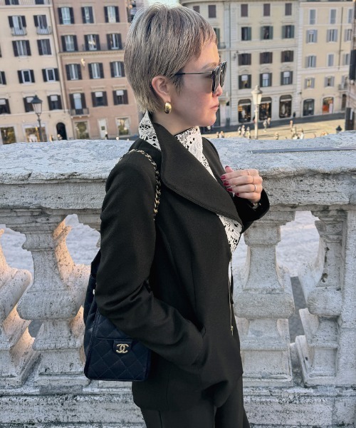 コート アウター レースカラージャケット レディース : ZOZOTOWN Yahoo