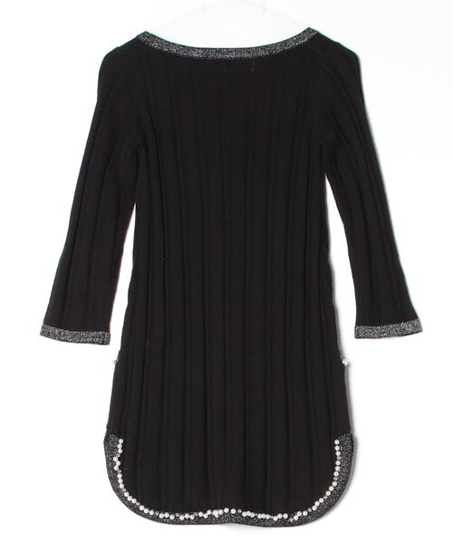 「QUEENS COURT」 ニットワンピース 2 ブラック レディース_画像2