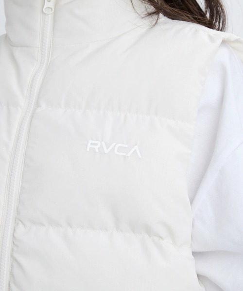 RVCA ホワイト ダウンベスト RVCA フード付きホワイトダウンベスト RVCA ホワイト ダウンベスト