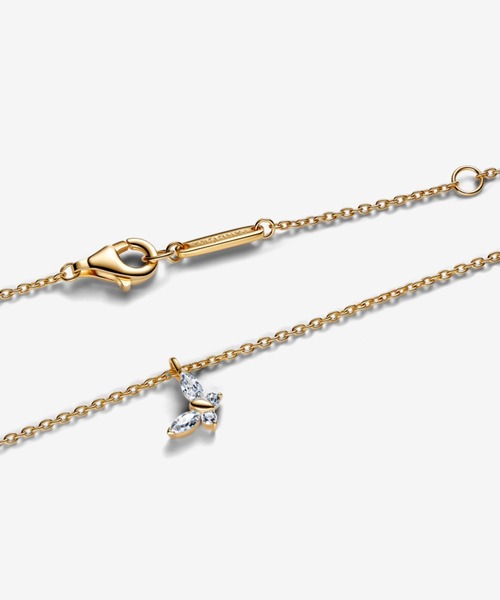 PANDORA（パンドラ） ネックレス バタフライ ペンダント ゴールド