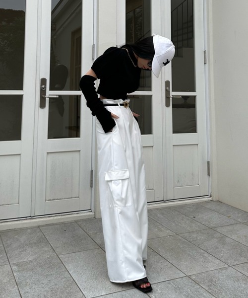 「EIMY ISTOIRE」 半袖ニット FREE ピンク レディース_画像7