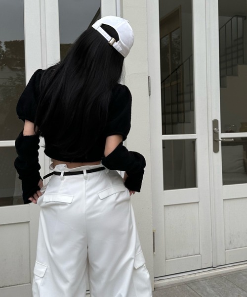 「EIMY ISTOIRE」 半袖ニット FREE ピンク レディース_画像8