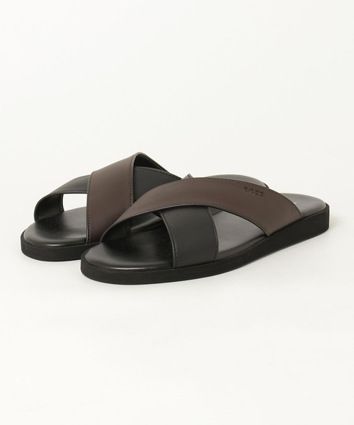BOSS（HUGO BOSS） サンダル フェイクレザー スライドサンダル