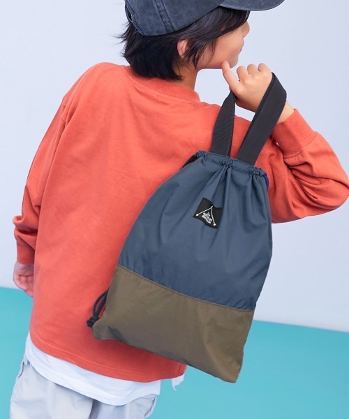devirock（デビロック） レッスンバッグ バイカラー 持ち手付き巾着
