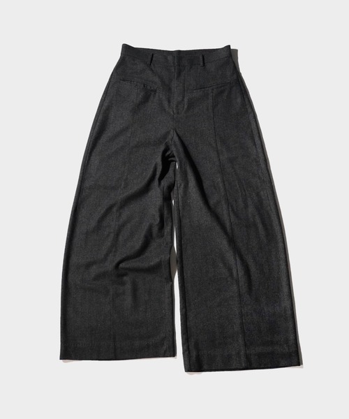Camphor wood スラックス WIDE BAGGY SEEM TUCK TWEED SLACKS / ワイド