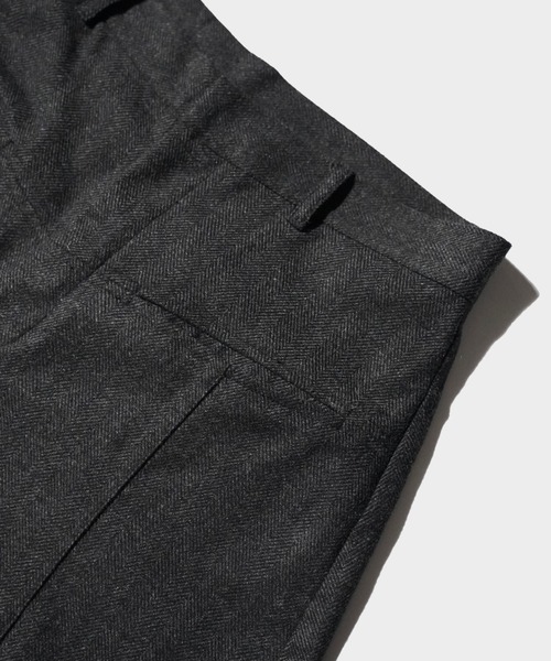 Camphor wood スラックス WIDE BAGGY SEEM TUCK TWEED SLACKS / ワイド