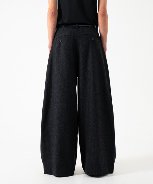 Camphor wood スラックス WIDE BAGGY SEEM TUCK TWEED SLACKS / ワイド