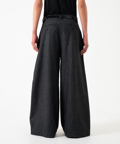 Camphor wood スラックス WIDE BAGGY SEEM TUCK TWEED SLACKS / ワイド