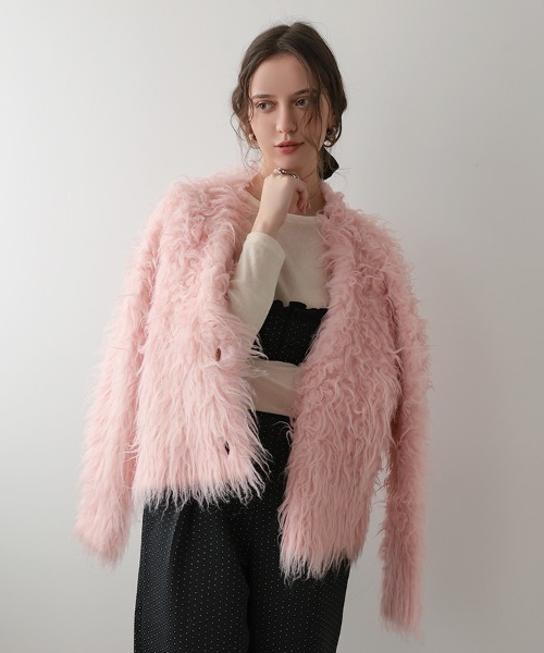 DONOBAN ドノバン フラッフィーファー　カーディガン DONOBAN（ドノバン） カーディガン フラッフィーカーディガン