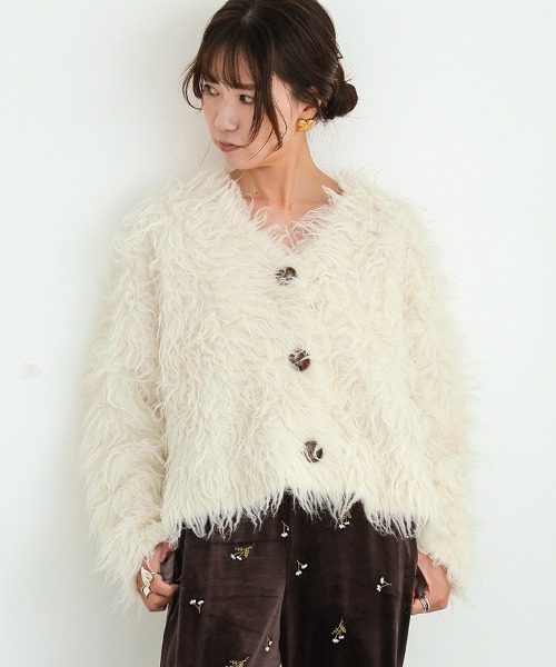 DONOBAN（ドノバン） カーディガン フラッフィーカーディガン