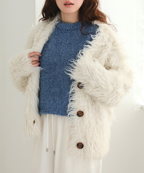 DONOBAN（ドノバン） カーディガン フラッフィーカーディガン