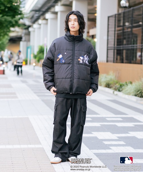 MLB ブルゾン アウター 「PEANUTS×MLB」オリジナルデザイン スタンド
