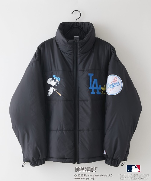 MLB ブルゾン アウター 「PEANUTS×MLB」オリジナルデザイン ナイロン