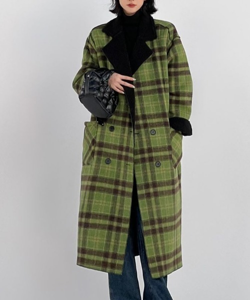 定価28万　エトロ　M-65　メルトンコート　3XL　チェック柄　裏地総柄 marun（マルン） コート チェスターコート 「大きいサイズ」 シャギー