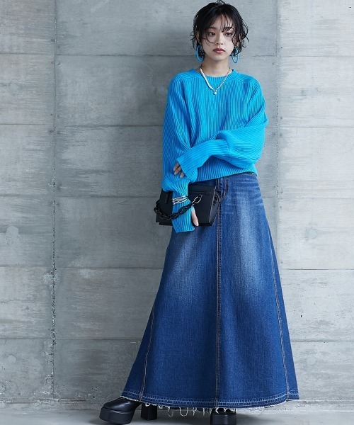 「GEVS.」 「SMILELAND」ニットカーディガン L レッド レディース_画像7