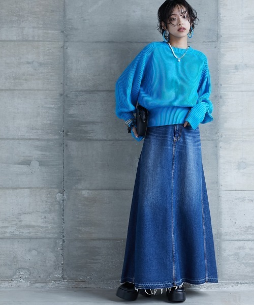 「GEVS.」 「SMILELAND」ニットカーディガン L レッド レディース_画像8