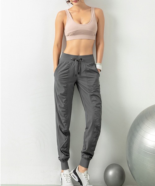 「HYSSHOP」 イージーパンツ X-LARGE ダークブラウン レディース_画像8