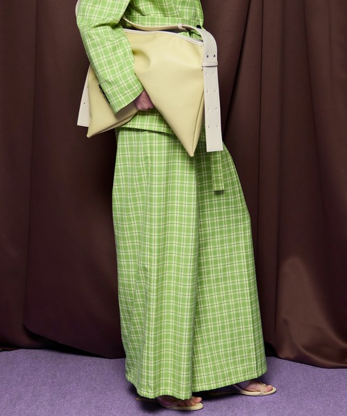 MAISON SPECIAL（メゾンスペシャル） パンツ Check Wide Pants