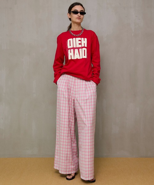 MAISON SPECIAL（メゾンスペシャル） パンツ Check Wide Pants