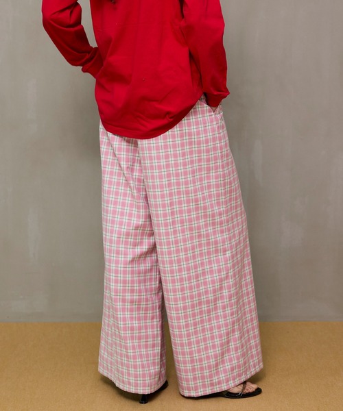 MAISON SPECIAL（メゾンスペシャル） パンツ Check Wide Pants